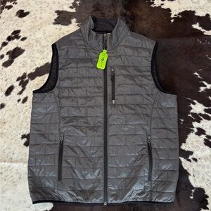 Free Country Men's Charcoal Quilted Vest